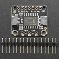 Module ADC et DAC quad 8 bits PCF8591, convertisseur analogique-numérique et numérique-analogique à 4 canaux, interface STEMMA QT / Qwiic I2C