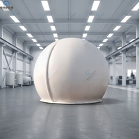 Réservoir de stockage de gaz à double membrane intégré anti-âge pour le stockage de biogaz, y compris l'équipement de gonflage, personnalisation prise en charge