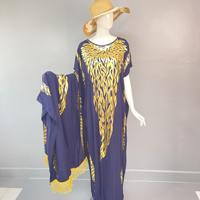 Nouvelle Robe d'été ample en coton pour femmes africaines, Abaya musulmane en rayonne douce, Hijab arabe, Taille unique, Robe estampée à chaud