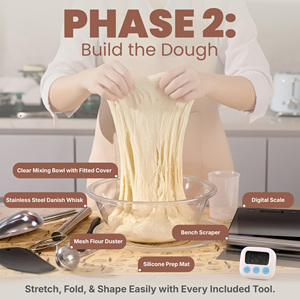 Sauerteig-Starter-Set mit Topf, Brotschneider, Backzubehör, Waage, Einfaches Design, Umweltfreundlich, Wiederverwendbar, Oval, Hochwertig, Langlebig - Product Image 3