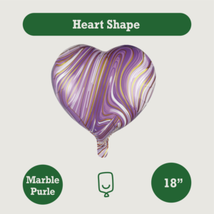 Ballon Forme Cœur Marbre Agate 18 Pouces Plusieurs Couleurs Saint Valentin Mariage Déco OEM Mylar FAMA BSCI Sedex Usine - Product Image 3