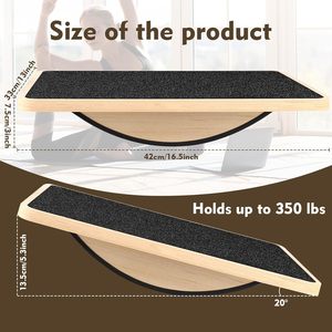 Tabla de Equilibrio Cuadrada de Madera de Alta Calidad para Ejercicios de Fitness en Casa - Product Image 2