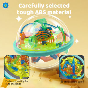 Jouets de <span class=keywords><strong>jeu</strong></span> originaux en gros, 100 niveaux, puzzle magique 3D, boule de labyrinthe, jouet éducatif amusant en plastique intelligent avec piste lumineuse pour enfants - Product Image 3