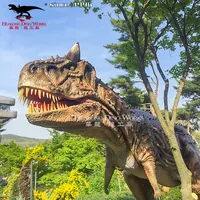 Parco Giochi all'aperto Realistica Animatronic Carnotaurus Modello di Dinosauro Impermeabile Telecomando Dinosauro Carnotaurus