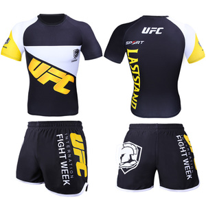 2025 Ensemble de <span class=keywords><strong>Combat</strong></span> UFC MMA Shorts Kickboxing Boxe Entraînement Personnalisé Muay Thai Sanda Boxeo Trois Pièces - Product Image 4
