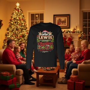 T-shirt à manches longues de Noël 2025 de la famille Lewis : Créons des souvenirs ensemble - Product Image 3
