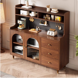 <span class=keywords><strong>Buffet</strong></span> à vin moderne simple et antique <span class=keywords><strong>de</strong></span> luxe Rangement mural intégré <span class=keywords><strong>de</strong></span> style rétro pour la maison Cuisine Salon en bois - Product Image 1