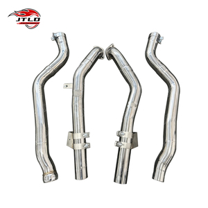 Tuyau d'échappement long en acier inoxydable poli JTLD pour 2014 benz E63 <span class=keywords><strong>Amg</strong></span> W212 <span class=keywords><strong>4</strong></span> <span class=keywords><strong>Matic</strong></span> AWD 5.5 V8 - Product Image 1