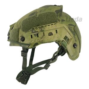خوذة تكتيكية عالية القطع بنمط التمويه مصنوعة من الأراميد مع إطار هوائي للحماية - Product Image 1