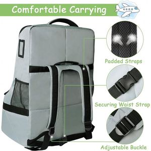 BSCI Factory BSCI Factory Durable Padded Car Seat Travel <b>Backpack</b> Bag Car Seat Carrier Bag Infant Seat Travel Bag - Product Image 4