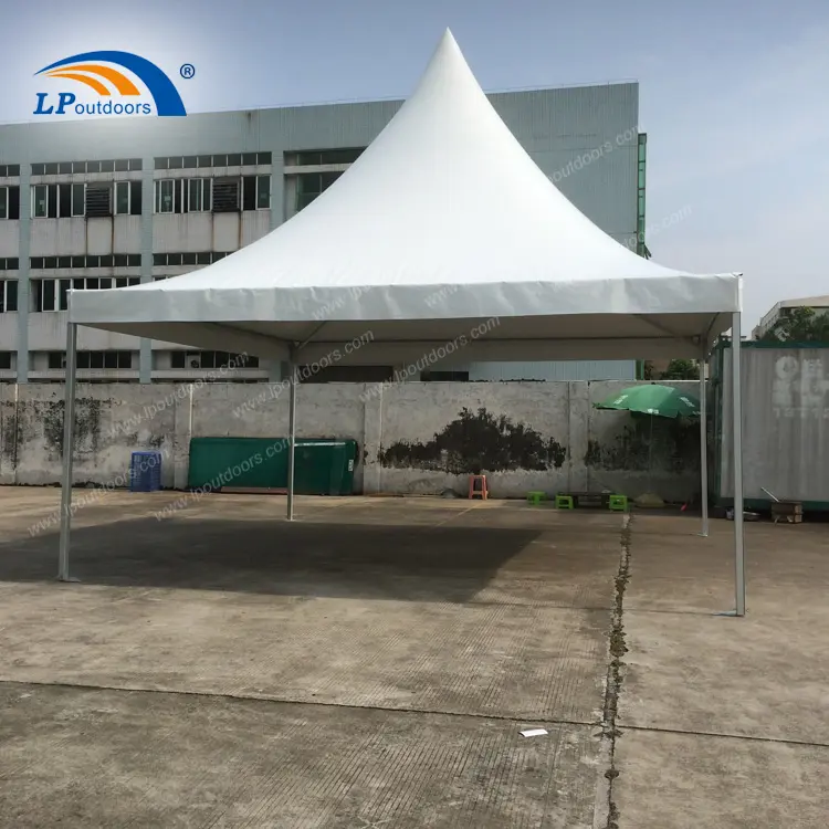 6X6M Pagode Marquee Paviljoen Aluminium Frame Tent 30 Zitplaatsen 30-36 Personen Voor Feest Kleine Trouwtent