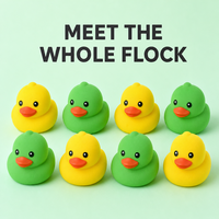 Jouets Squishy en forme de canard souple et compressible, corps mat, disponibles en deux couleurs, compagnon de bureau
