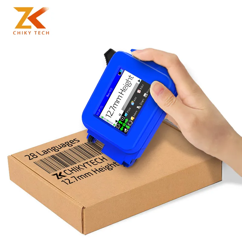 Portable Touch Screen Mfg Exp Can Box Semi-Automatic Eco Solvent Ink Date Inkjet Printers Mini