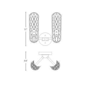 Lámparas modernas de cobre para decoración de interiores, lámparas de pared LED con pantalla de vidrio para escaleras, mesitas de noche, hoteles y salas de estar. - Product Image 5