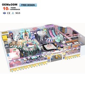 Château rose de style princesse équipement de terrain de jeu intérieur <span class=keywords><strong>bac</strong></span> à <span class=keywords><strong>sable</strong></span> en <span class=keywords><strong>plastique</strong></span> souple aire de jeux pour parcs d'attractions centres commerciaux - Product Image 4