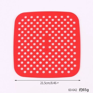 Silicone Baking Mat Air Fryer Liner Red Black Nonstick Oven Safe For Baking Cooking Kitchen Use - Product Image 3