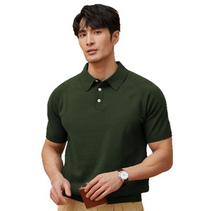 เสื้อโปโลแขนสั้นผู้ชายสไตล์ธุรกิจเข้ารูปสำหรับฤดูร้อน - Product Image 5