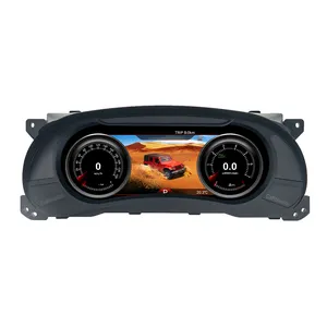 Car LCD Virtual Cockpit Digital Cluster For Jeep Wrangler JK 2007-2010 Car Multimedia Player Speed Odometer Meter Screen