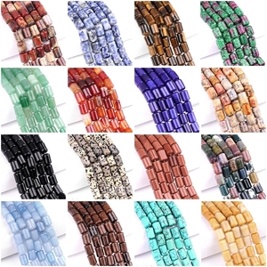 Perline a Cilindro 10x14mm in Occhio di Tigre Pietra Preziosa Naturale Perline a Tubo per Bracciali Collane Distanziatori a Tubo in Pietra Creazione <span class=keywords><strong>Gioielli</strong></span> - Product Image 2