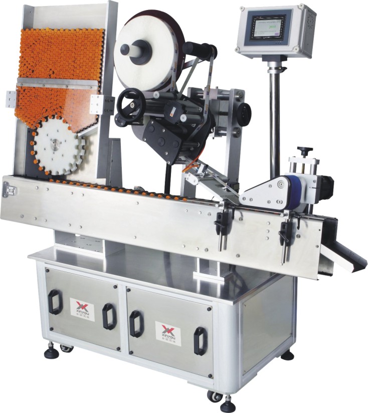 Guangzhou factory supply semi-automatic surface labeling machine square bottle labeling machine