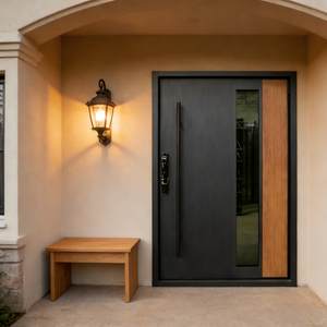 Puerta de Entrada Principal de Lujo de Primera Calidad, Moderna, Pivotante, de Aluminio - Product Image 4