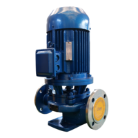Pompe industrielle monobloc à montage vertical ISG en acier inoxydable pour circulation d'eau de refroidissement, fonctionnement stable et prolongé