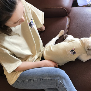 Seven&amp;<strong>heaven</strong> Classic Summer Striped Eco-friendly Short Sleeve Cotton Vest Small <strong>Dogs</strong> New Year's Teddy <strong>Dog</strong> Pet Clothing Hand Wash - Product Image 3