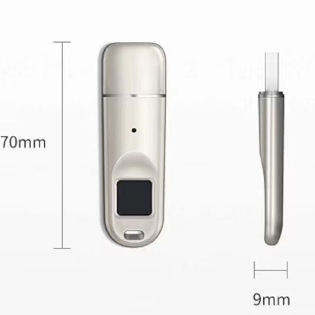 Fingerprint Input Into Encrypted USB Flash Drive 16GB 32GB 64GB Memory Card Metal USB