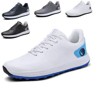 Large size golf shoes men's waterproof non-slip cleats outdoor leisure sports men's manufacturers direct supply