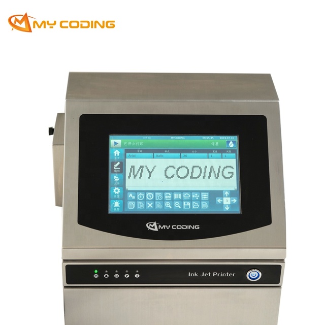 My Coding New Continuous Industrial Makeup CIJ Inkjet Printer for Sale