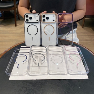 Fundas Transparentes Antiamarillas y Antigolpes para iPhone 17 Air 14 Plus 12 <span class=keywords><strong>13</strong></span> 15 16 Pro Max con Carga Magnética Inalámbrica - Product Image 3