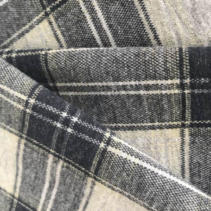 Style classique écossais à carreaux rayonne Polyester TR Spandex Stretch tricot Jacquard Roma tissu pour écharpe - Product Image 3