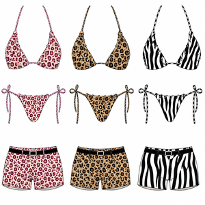 Ensemble de bikini triangle personnalisé NAYVO, maillot de bain à lacets, tenue de plage pour les vacances tropicales, les vacances d'été, les fêtes au bord de la <span class=keywords><strong>piscine</strong></span>, OEM ODM - Product Image 1