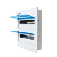 PZ30 30 modules, boîtier de distribution électrique en acier galvanisé pour installation encastrée, coffret de commande électrique en métal IP30