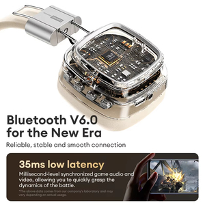 <span class=keywords><strong>Cuffie</strong></span> Wireless <span class=keywords><strong>Lenovo</strong></span> LS117 Over-Ear 6.0 con Cancellazione del Rumore ENC, Auricolari con 28 Ore di Autonomia - Product Image 4