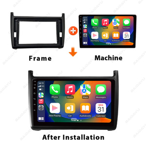 Baidayu <span class=keywords><strong>Android</strong></span> 9 Inch Màn Hình Xe Hơi <span class=keywords><strong>GPS</strong></span> Stereo Đa Phương Tiện Xe Đầu Đơn Vị Phổ Quát Phù Hợp Cho VW Polo 2011-2017 Bao Gồm Carplay USB - Product Image 4