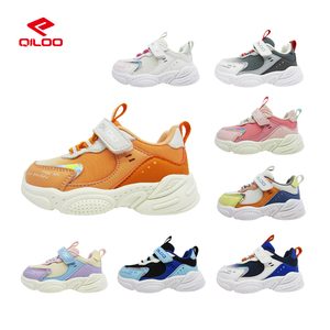 QILOO 2025, zapatillas de deporte de cuero personalizadas para niños pequeños, zapatillas de correr suaves y transpirables para <span class=keywords><strong>bebés</strong></span>, niñas y niños, Material de plantilla de goma - Product Image 2