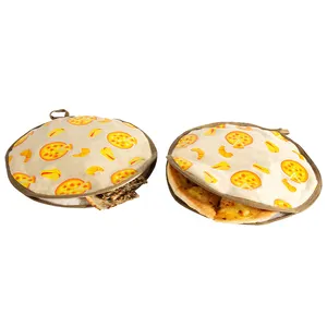 Pochette en tissu micro-ondable isolée de 12 pouces pour garder les aliments au chaud Support parfait pour la farine de maïs isolée Gardien Tortilla Warmer