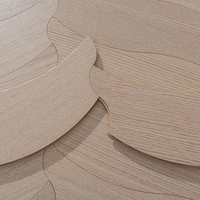Parquet en chêne gris à motif feuille, multi-couches, stable, avec joint mâle et femelle, vente en gros