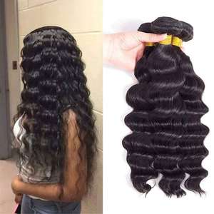 Paquetes de cabello humano virgen y cierre de envío nocturno al por mayor Extensiones de cabello humano Remy con frontal <span class=keywords><strong>Los</strong></span> Ángeles - Product Image 6