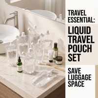 Pochettes souples transparentes avec bec verseur réutilisables en PE pour emballage de liquides (jus, lait, café, aliments) – Lot de 50 – Commandes personnalisées acceptées