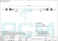 Câble de programmation Profibus PLC M12 connecteur codé en B RS485 DP Bus Communication coupleur de bus de terrain industriel à double extrémité
