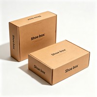 Caja de Zapatos de Diseño Nuevo, Plegable, Ecológica, de Cartón Corrugado, Tamaño Personalizado, Color Personalizado, Caja de Envío de Zapatos de Bajo Costo