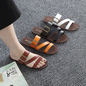 Sandales pour femmes tendance, rétro, décontractées, durables, respirantes, légères, antidérapantes, ouvertes, vente en gros, avec emballage personnalisé pour logo - Product Image 1