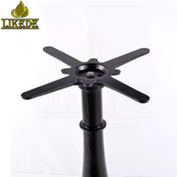 Base de table industrielle en fonte en forme de gourde |   Socle robuste pour café et restaurant
