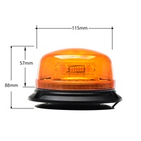 SMBX Hochwertige 24V LED-Warnleuchte mit Magnethalterung Notfall-Rundumleuchte SM813HC Blinkend Rotierend IP66 Dachleuchte 3 Jahre Garantie