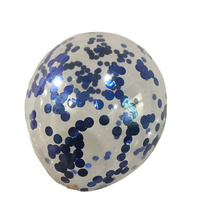 Ballons en latex de 12 pouces avec confettis pour la décoration de fêtes d'anniversaire et de festivals, en vrac