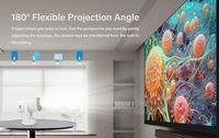Nouveauté : projecteur Home Cinéma à 360 degrés, 230 ANSI lumens, mise au point électrique, prise en charge du Wi-Fi 5G, 4K, projecteur OEM