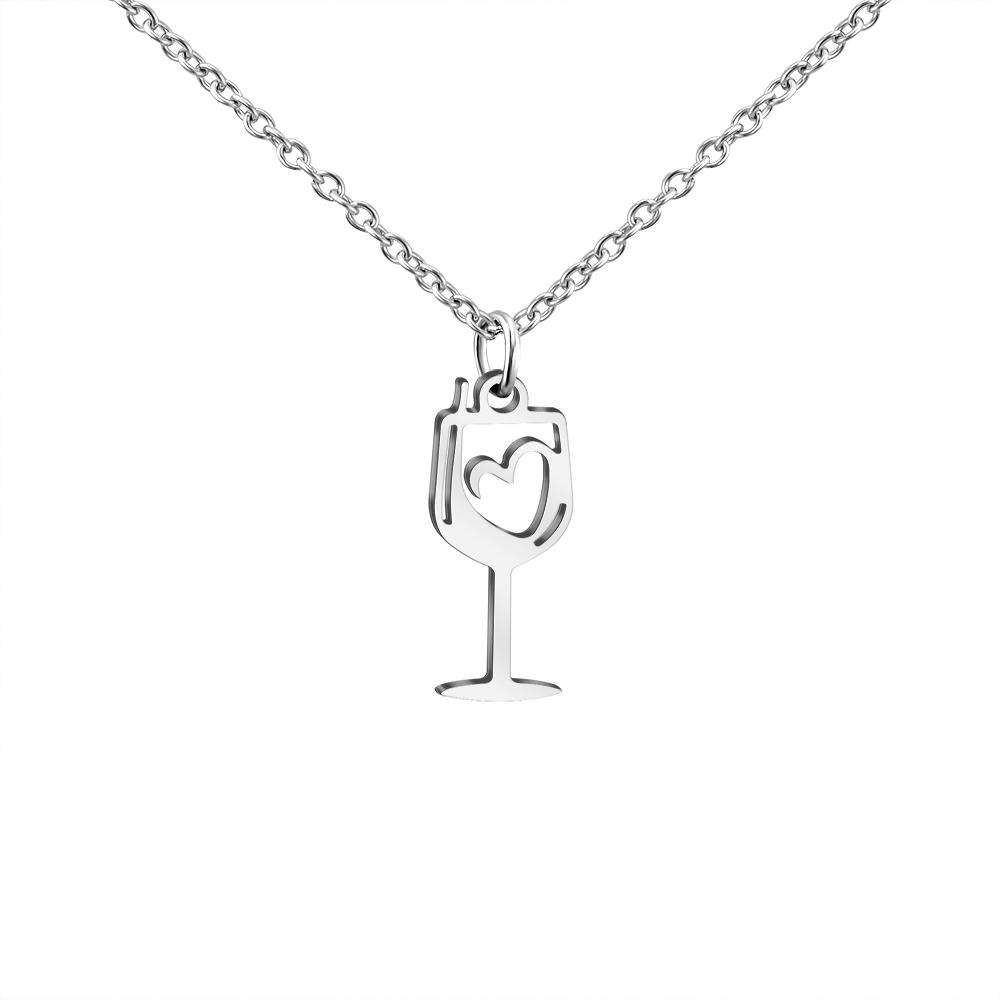 Bicchieri acciaio e vino