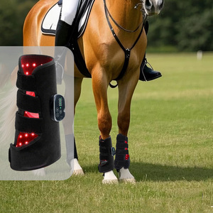 Appareil de thérapie par lumière rouge pour les jambes des chevaux, 810 nm infrarouge, attelle de récupération musculaire avec écran numérique pour les soins équins - Product Image 1
